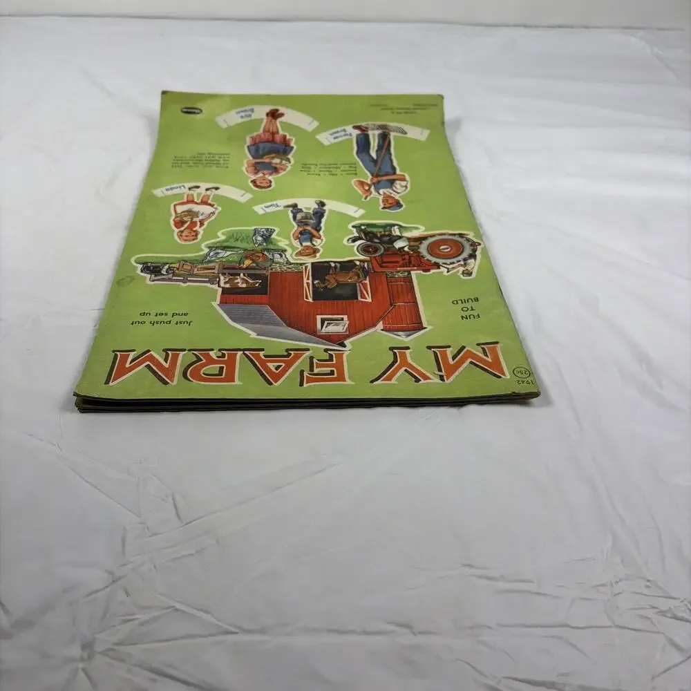MY FARM Cut-out Building Book 1955 Whitman